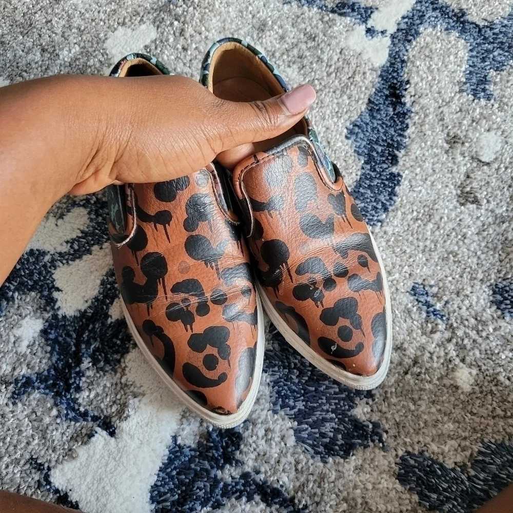 Coach wildbeast napa slip on sneakers brown/mist